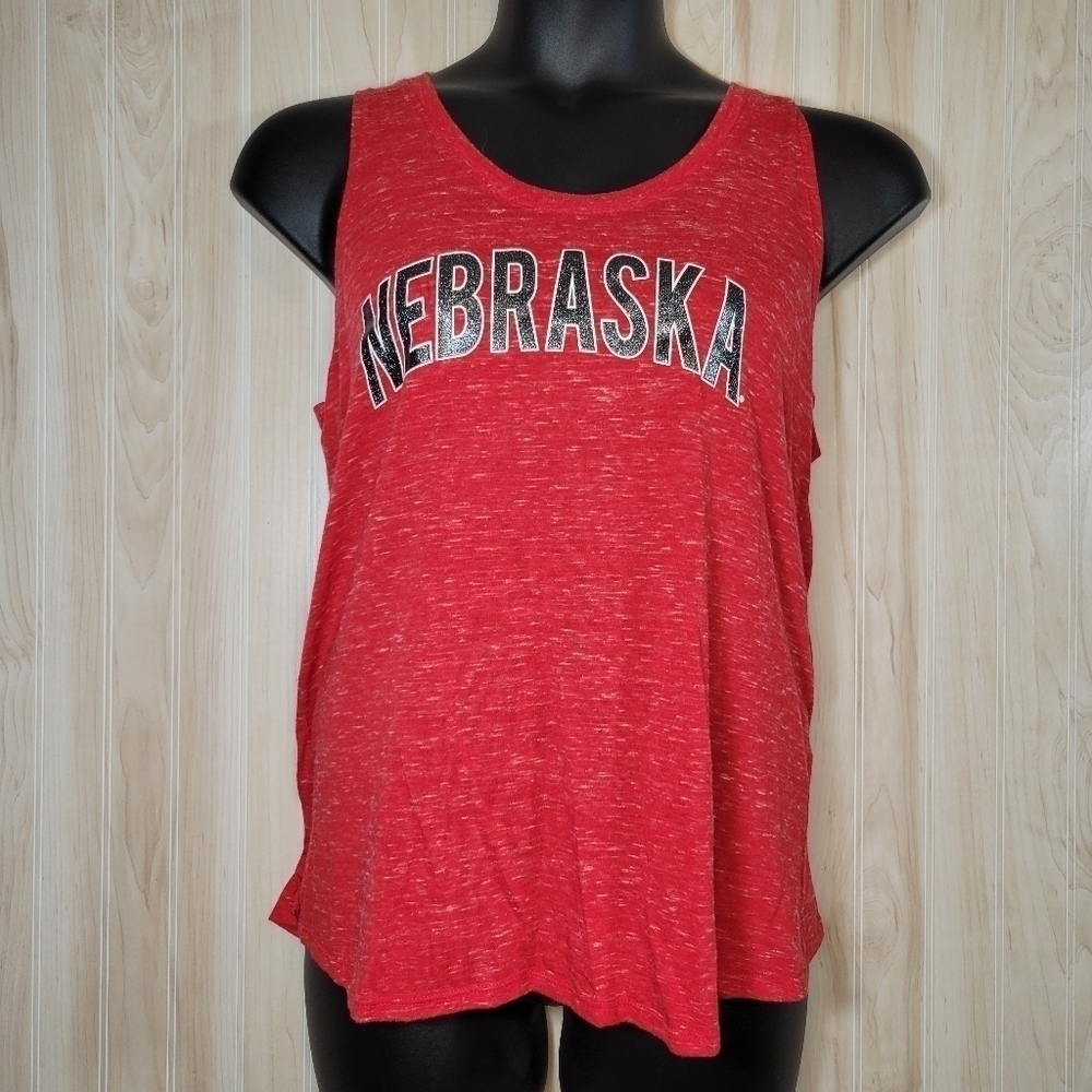 Blue 84 Nebraska Swing Open Back Tank Top Sz XL